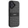 DKNY DKHCP16SPRTHSLK iPhone 16 6.1 czarny/black hardcase Texture Pattern Tonal Stripe